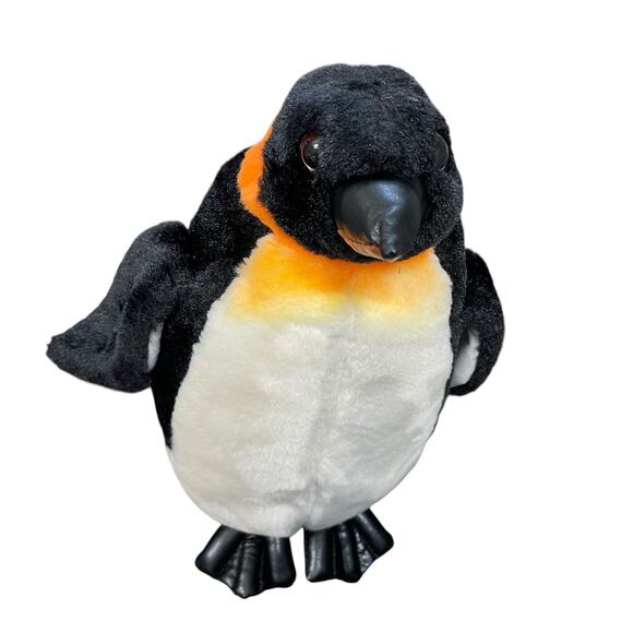 SeaWorld Plush Emperor Penguin Stuffed Animal Faux Leather Feet Realistic 11” - Picture 4 of 12